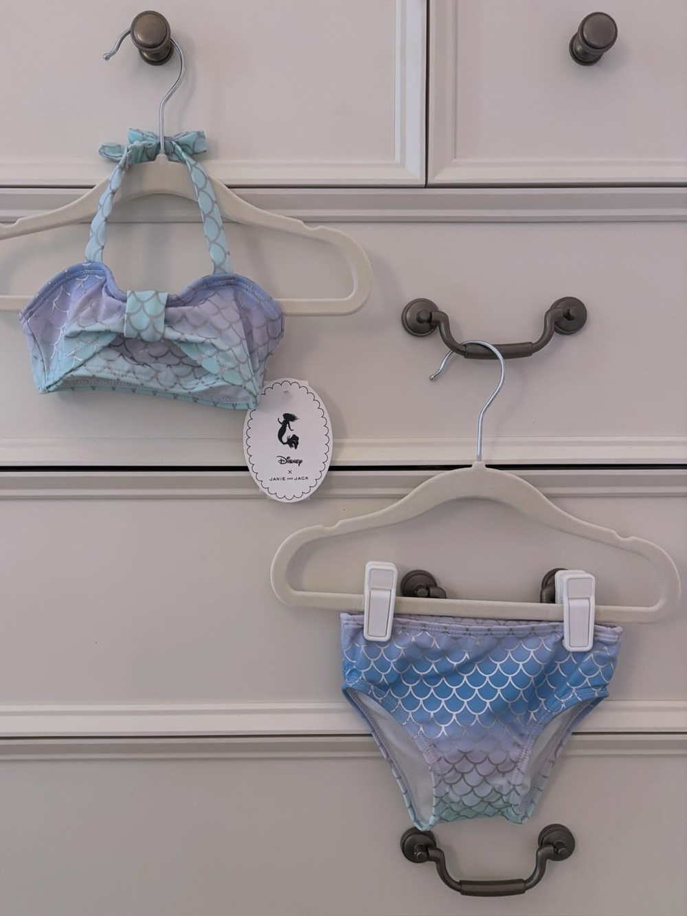 NWT Janie and Jack x Disney Baby Girl The Little Mermaid Swimsuit 6-12 Months